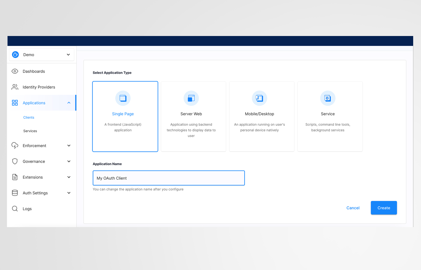 OAuth client configuration